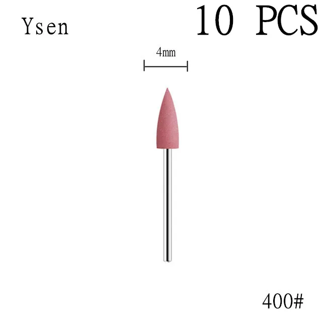 6-Piece Rubber Silicone Nail Drill Bit Set for Manicure and Polishing