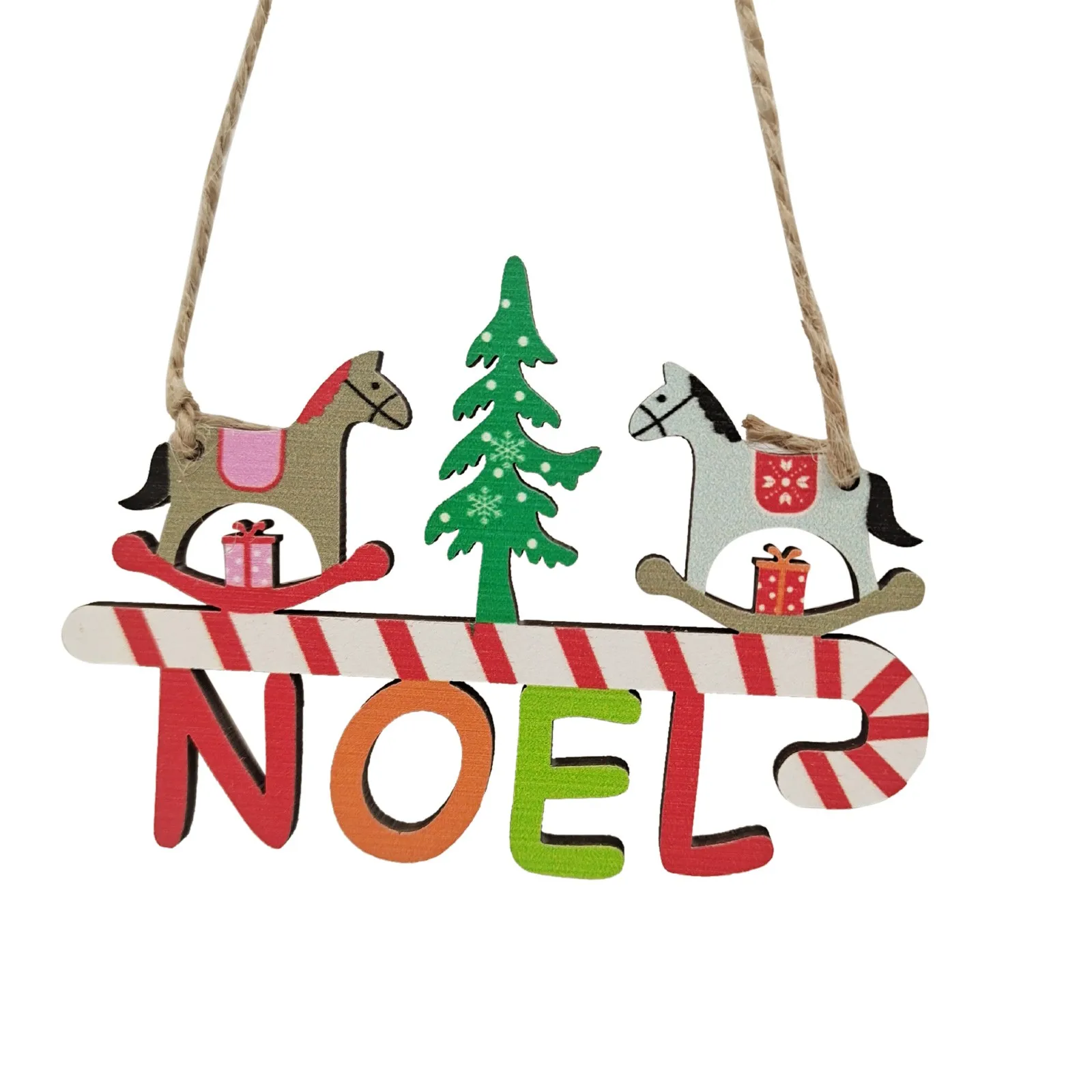 

Подвеска на рождественскую елку, детский подарок, рождественские подарки, Рождественский деревянный цветной рисунок, украшения на Рождество