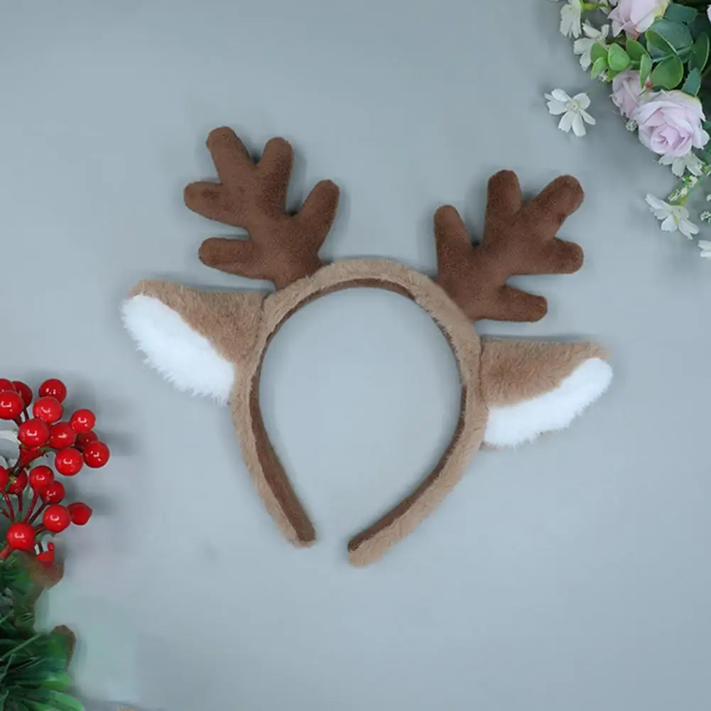Hair Accessories Hair Headband Deer Ears Headgear Attractive Christmas Hair Hoop 2 Styles Christmas Headband Non-slip Decorative Headpiece Deer Hair Hoop