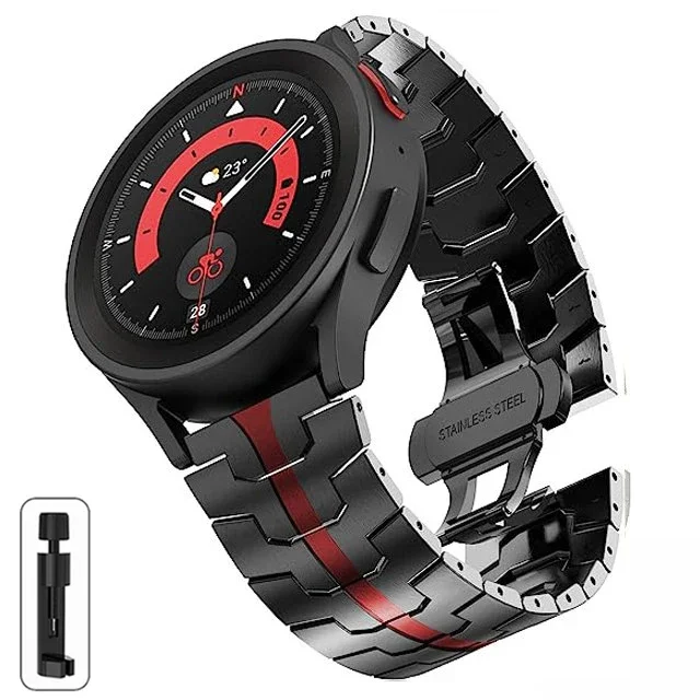 Premium Stainless Steel Watch Strap - Elegant and Durable Replacement Band, 20mm/22mm
