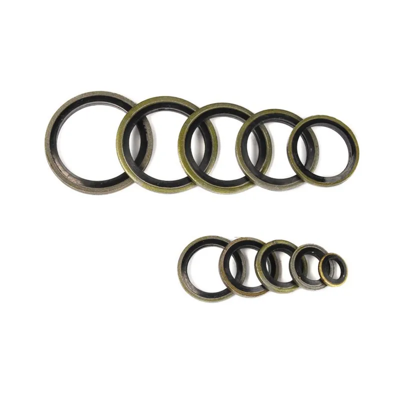 Description Picture 6 of item150pcs M6 M8 M10 M12 M14 M16 M18 M20 M22 M24 High Pressure Hydraulic Pipe Seal Rubber Metal Shim Seal Gasket NBR Metal Washer