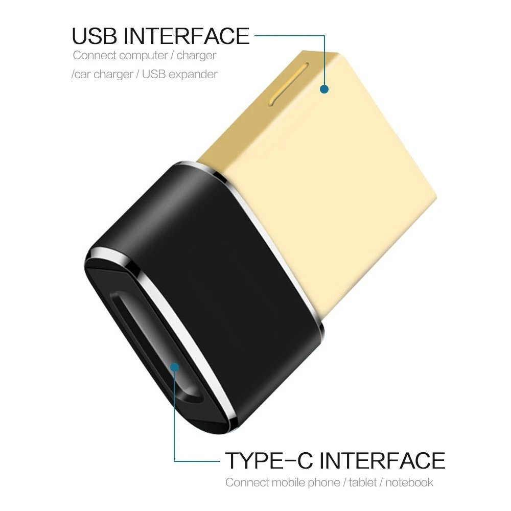 USB C - USB 3 0 어댑터 금속 커넥터 고속 데이터 전송 USB A 장치용 고속 충전