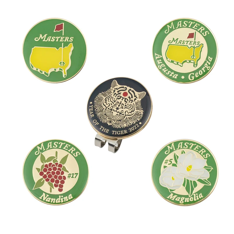 Golf Hat Clip Magnetic Metal Golf Cap Clips Various Styles Accessories For Ball Mark Marker Golfer Gift golf hat clip