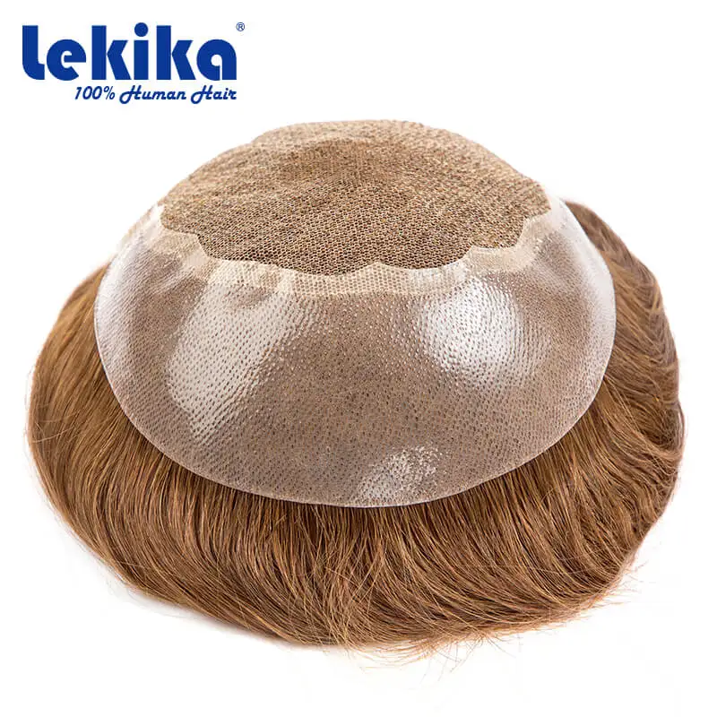 Q6 Swiss Lace Long Wig For Men's Natural Hairline Men Toupee Customized Lace & Pu Male Hair Capillary Prosthesis Man Wig