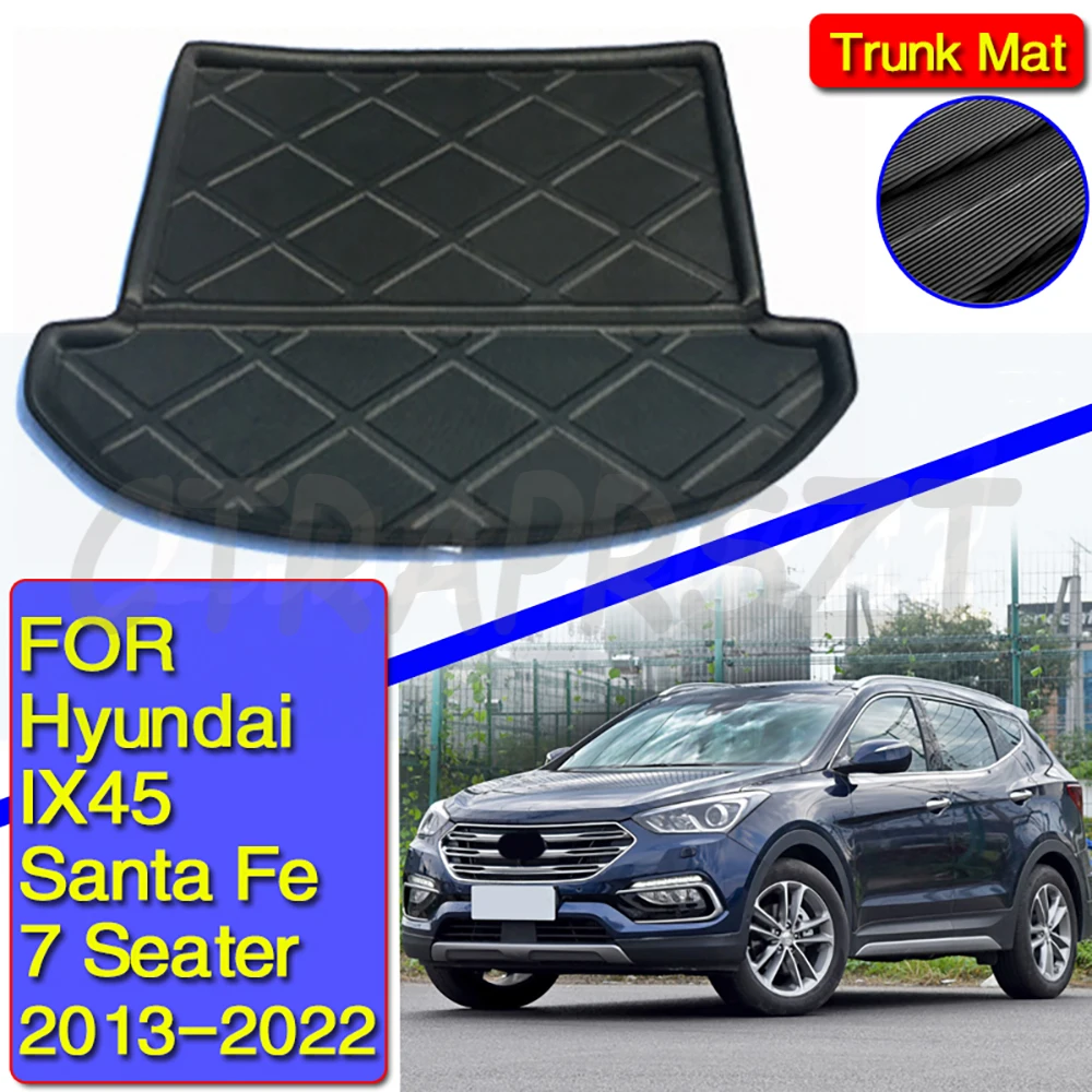 

Fit For Hyundai IX45 Santa Fe 7 Seater 2013 2014 2015 2016 2017-2022 Rear Trunk Floor Mat Cargo Tray Boot Liner Carpet Protector