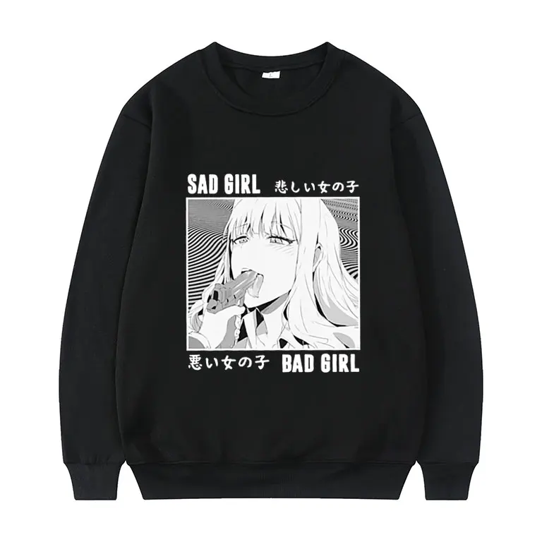 Anime Hentai Waifu Lewd Sexy Senpai Love Ahegao Otaku Vaporwave Sweatshirt Spring 2022 Men Women Fashion Loose Pullover |
