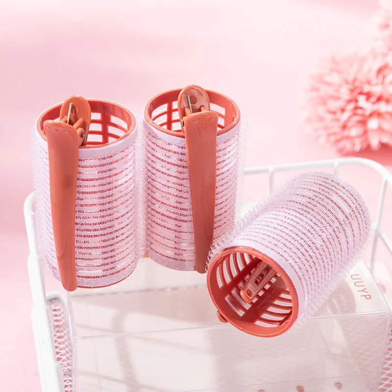 3Pcs/Lot Hair Rollers Bang Roll Curler Hair Curler Plastic Self-adhesive Curling Hairdressing Tool Girl Beauty Styling Tool hair styling tool hair curling tools