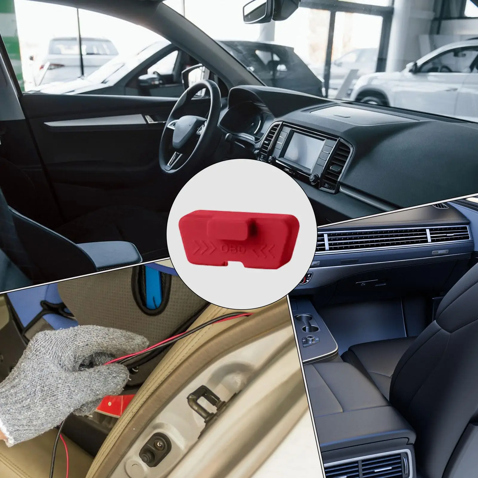 Silikon-OBD-Anschlussabdeckung, wasserdicht, rostfrei, OBD-Anschluss-Schutzhülle, Staubschutzkappen für OBD-Anschlüsse, Autozubehör – Detail 4