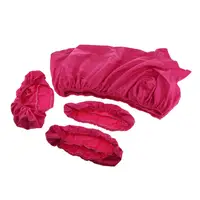 3pcs Washable Massage Table Sheet Cover Set - Includes Flat and Fitted Sheets with Face Cradle Cover & Hand Pad Cover - - 185cm 2