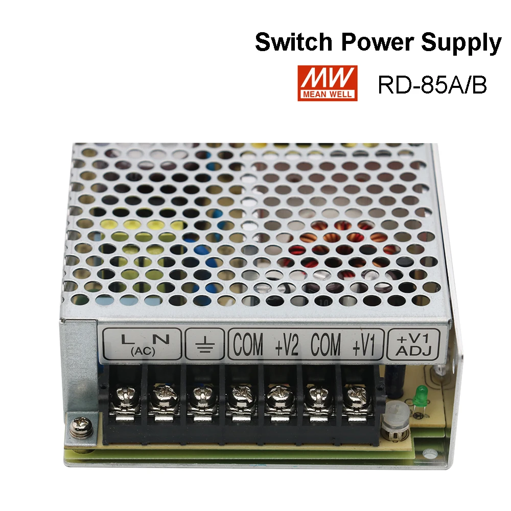 HAOJIAYI Mean Well RD-85 듀얼 출력 스위칭 전원 공급 장치, Meanwell AC/DC 85W, 5V, 12V, 24V