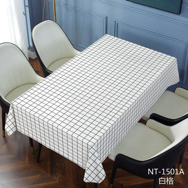 Plaid PVC Tablecloth Waterproof and Oilproof Nordic Home Decorative Table  Cover Picnic Table Cloth hules para mesas rectangular - AliExpress