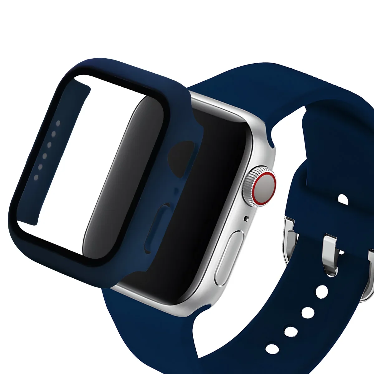 زجاج + حافظة + حزام لساعة أبل 44 مللي متر 40 مللي...