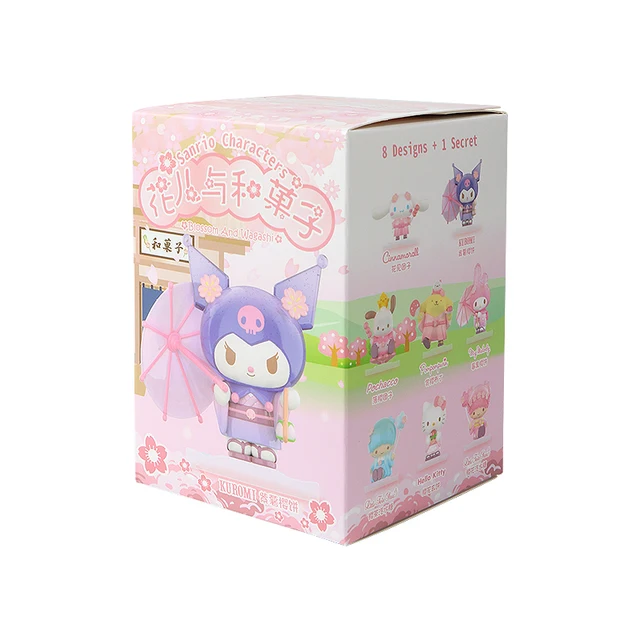 Sanrio Characters Blind Box Kuromi Cinnamoroll Hello Kitty Melody Pocahcco Figure Toys Flowers And Fruits Doll Collection Cute 6