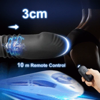 Anal Vibrator for Men 12 Modes Thrusting Prostate Stimulator Massager Butt Plug Anal Sex Toys Dildos for Men Adults Masturbators 5