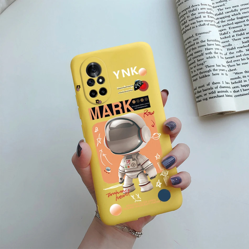 Floral Cat Cartoon Silicone Phone Protector Case - Stylish Back Cover