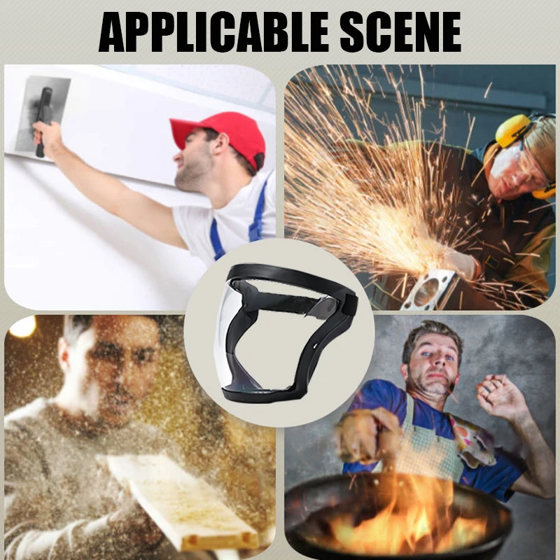 Face Mask Full For Kitchen Tools Oil-splash Proof Motorcycle Bicycle Cycling Windproof Protection Glasses Dusting