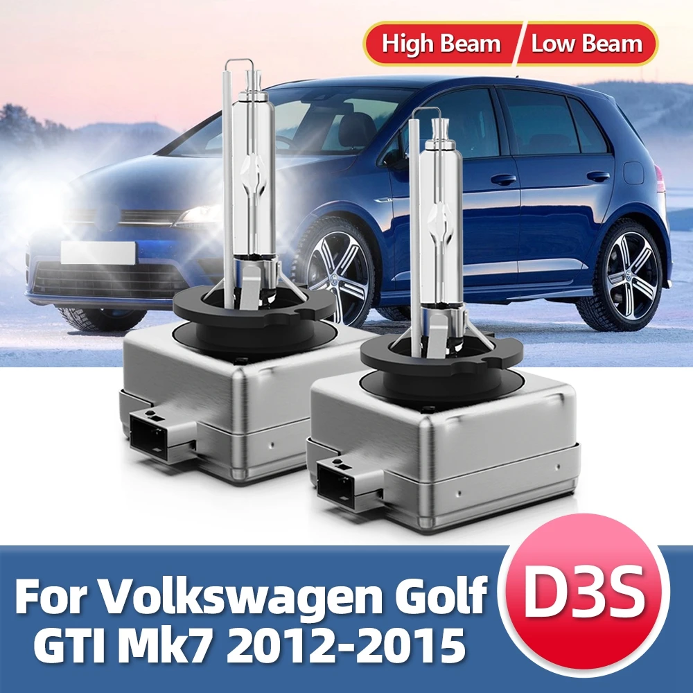 2PCS 12V 35W Xenon HID Bulb D3S 6000K Headlight Auto Bulb Kit For VW