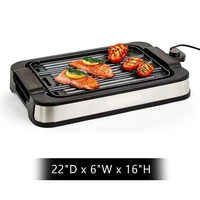 Smokeless Grill, Countertop Electric Griddle, Portable BBQ Grill with Temperature Control LED Display, Dishwasher-Safe 2