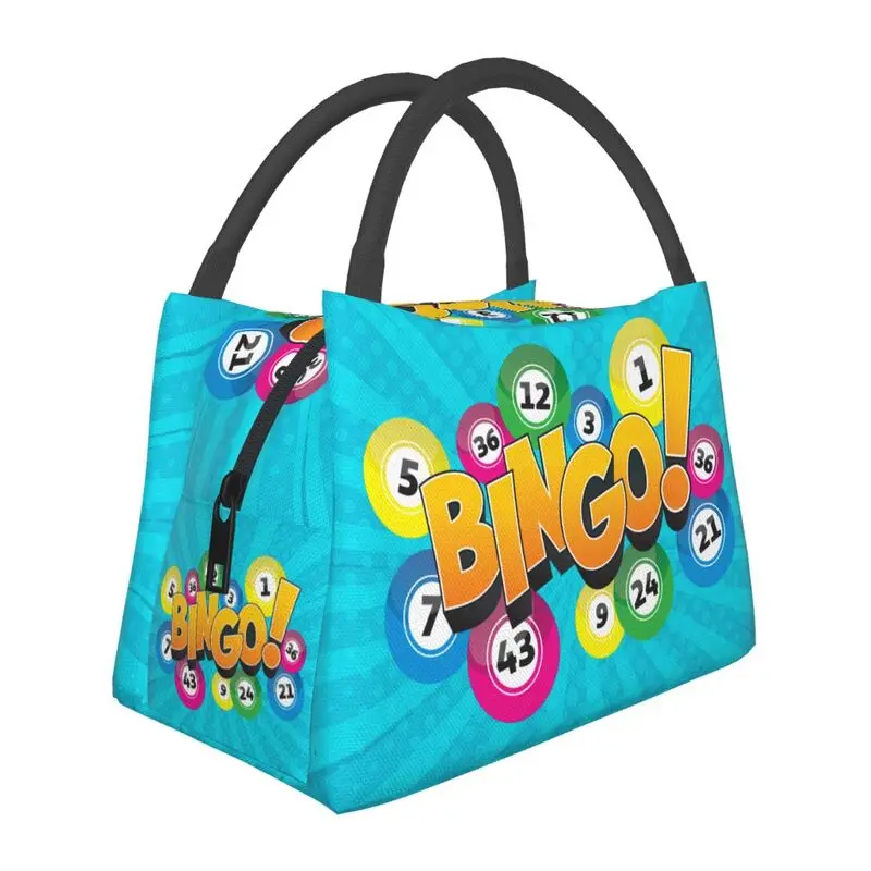 

Hot Game Bingo Thermal Insulated Lunch Bags Women Portable Lunch Container for Outdoor Picnic Storage Meal Food Box