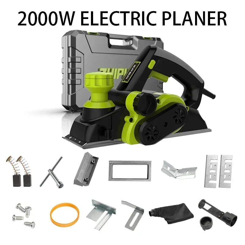 1850W 220V  Electric Planer Woodworking Power Tool Home Single-Sided Fully Automatic Desktop Machinery Wood Planer 6