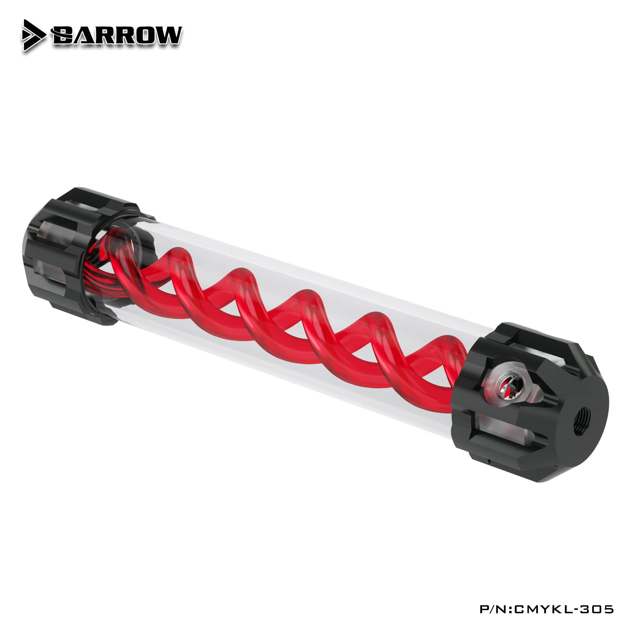 Barrow Cmykl305 tipo Composto Virus-t Reservatórios Capa de Liga de Alumínio Mais Acrílico Corpo Cor Múltipla Espiral 305 mm - Imagem 2