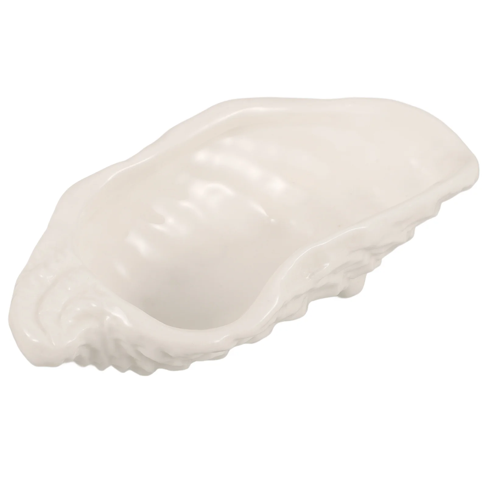 Oyster Shell Dish Jewelry Tray Caviar Dipping Plate Ceramic Dishes Ceramics Serving Sushi Dessert
