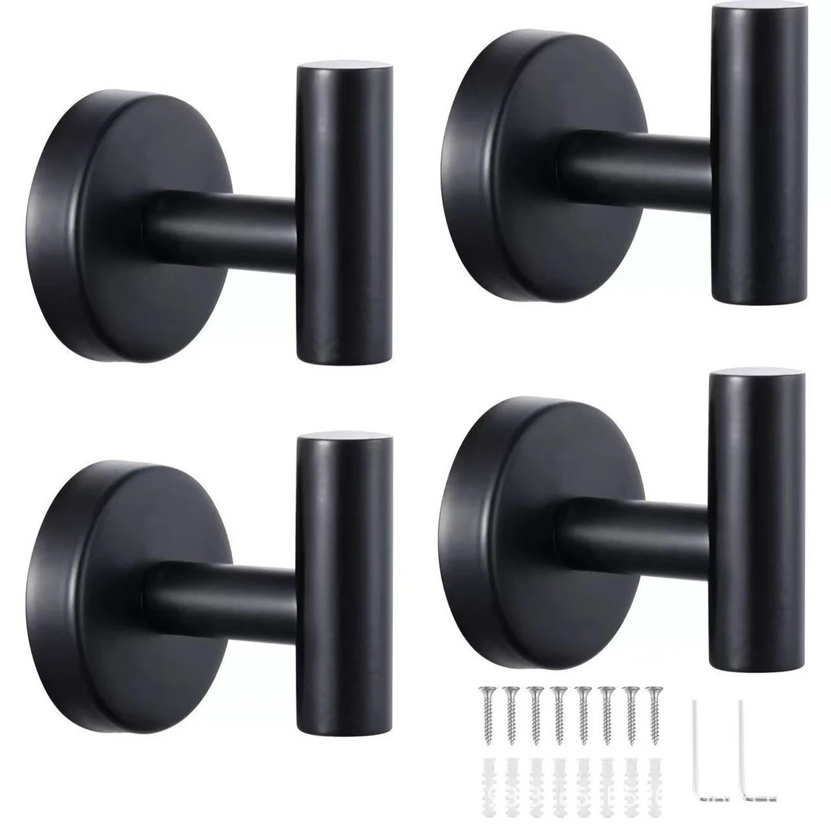 Bath Towel Hooks SUS 304 Stainless Steel Storage Holder Hook Heavy Duty Coat Hanger Bathroom Livingroom Wall Mounted Wall Hook towel hooks
