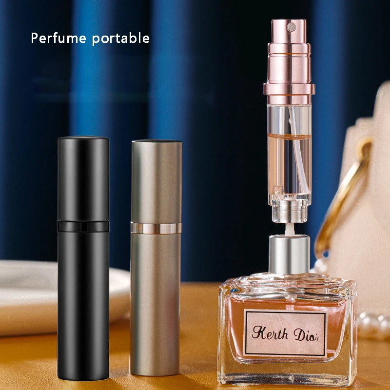 

5ml Perfume Atomizer Portable Liquid Container For Cosmetics Traveling Mini Aluminum Spray Empty Refillable Bottle