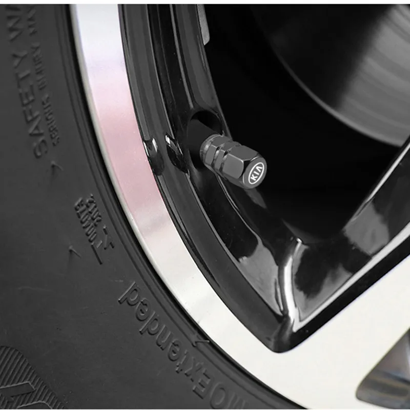 Aluminum Tire Valve Caps Set 4