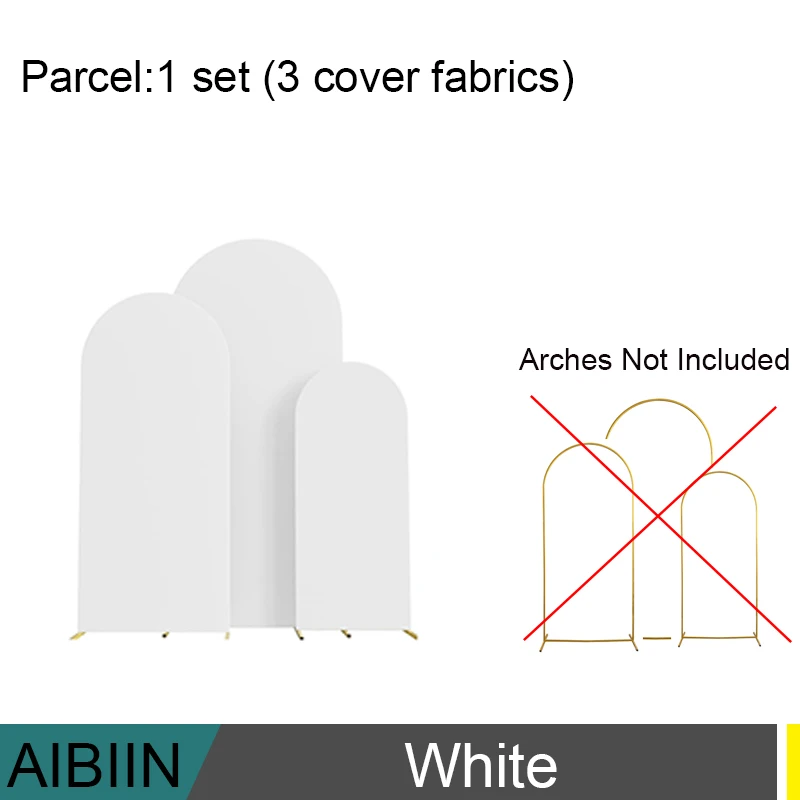 Set di coperture per arco nuziale Tessuti per supporto per fondale in spandex per cerimonia di compleanno, banchetti, palloncini, decorazione per porta floreale  15