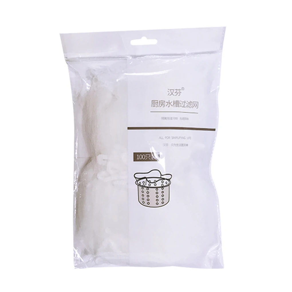 

30pcs/100pcs Filter Bag Sink Strainer Garbage Pouch Net Mesh Kitchen Anti Clogging Supplies