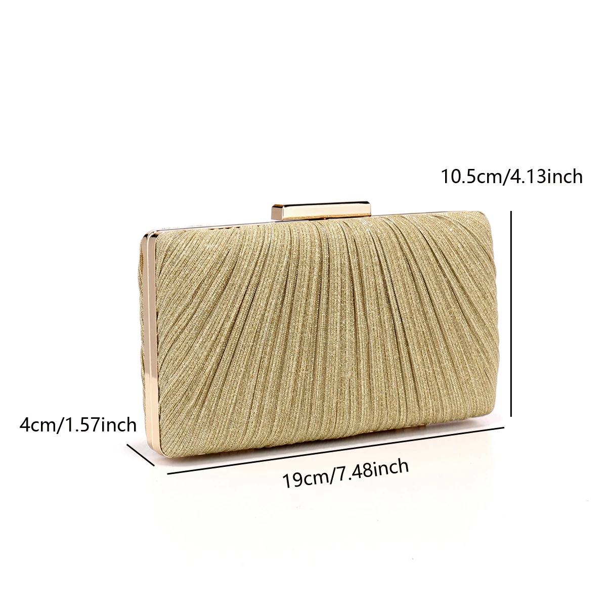 Golden Sequined Clutch Bag for Women Evening Banquet