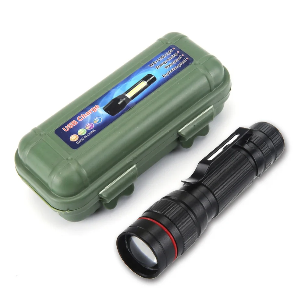 Waterproof Aluminum LED Flashlight for Outdoor Hiking