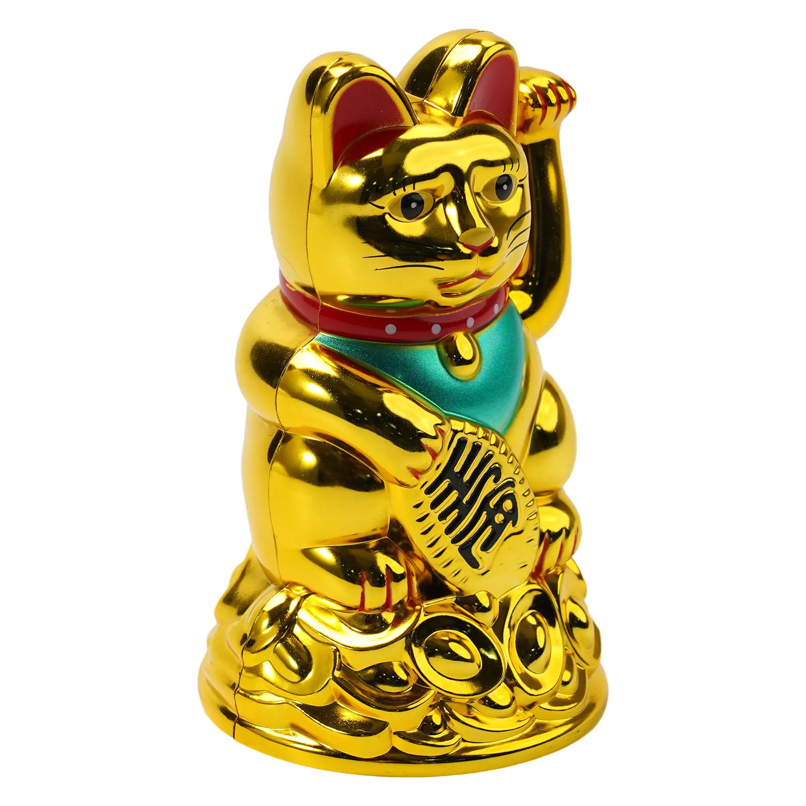 Glückliche Katze, winkender Handbarren, der Maneki Neko Glück winkt, 11,4–6,5 cm, Heimbüro, Auto, Dekoration, Heimdekoration, Geburtstagsgeschenke – Detail 2