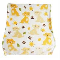 Simba Lion King Super Soft Blanket 100x150cm Cartoon Bedspread Throw for Baby Girls Boys Pet Bed Sofa Sleeping Cover Bedroom Dec 1