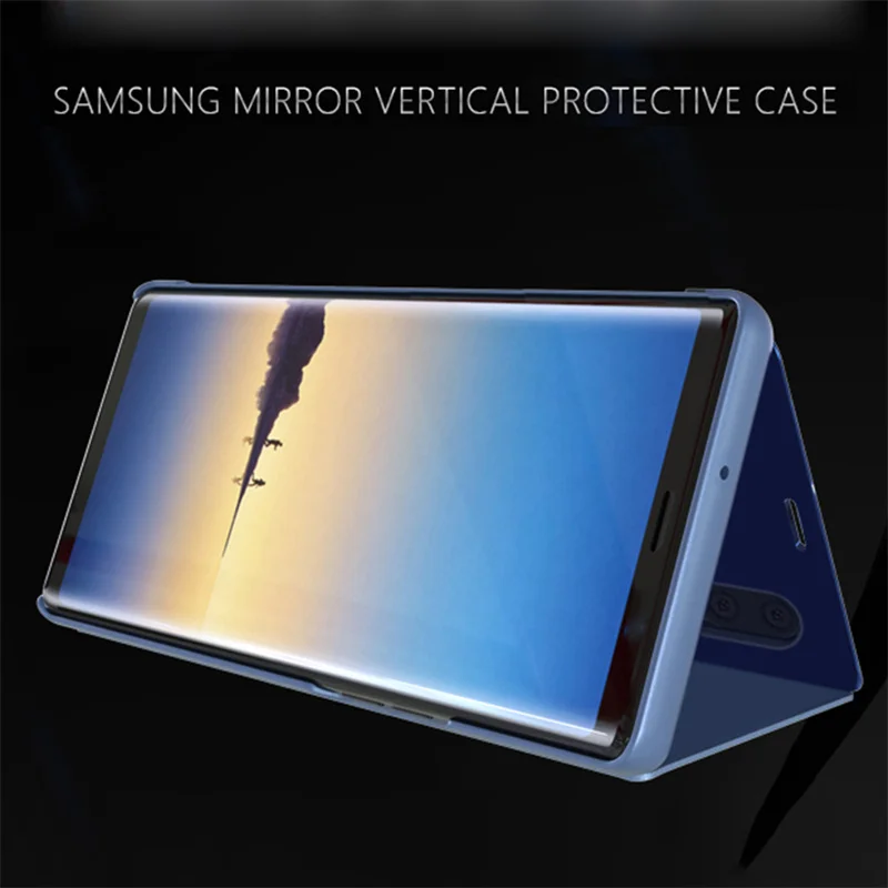 Sleek Mirror Flip Phone Case with Capa Cover Design