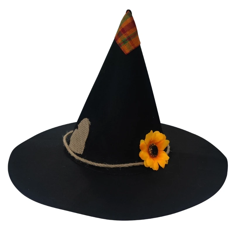 Set Accessori Costume Spaventapasseri Per Adulti: Cappello In Feltro + Paglia Finta + Polsini E Caviglieri Regolabili Per Halloween