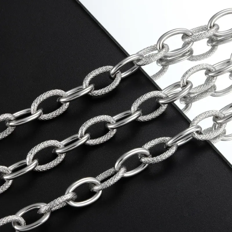 Big Stainless Steel Chain For Jewelry Making Heavy Chunky Necklace  Bracelets Bangle Punk DIY Charm Handmade Supplies Wholesale