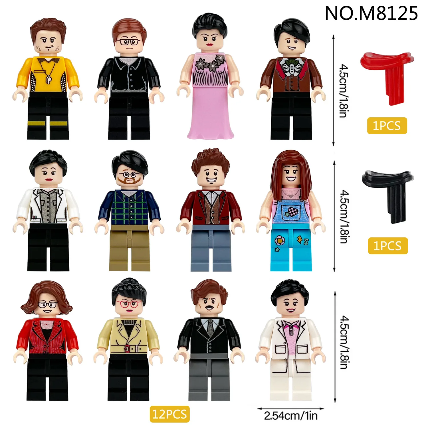M8125 Campus Figure professeur de physique étudiant Meigao enfants assembler petites particules bloc de construction jouets transfrontaliers