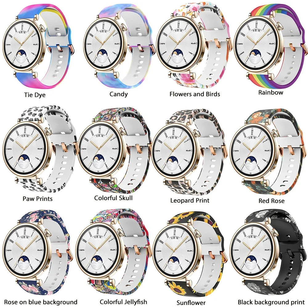 Romantic Classic Silicone Strap for Women's Watch - Colorful Design