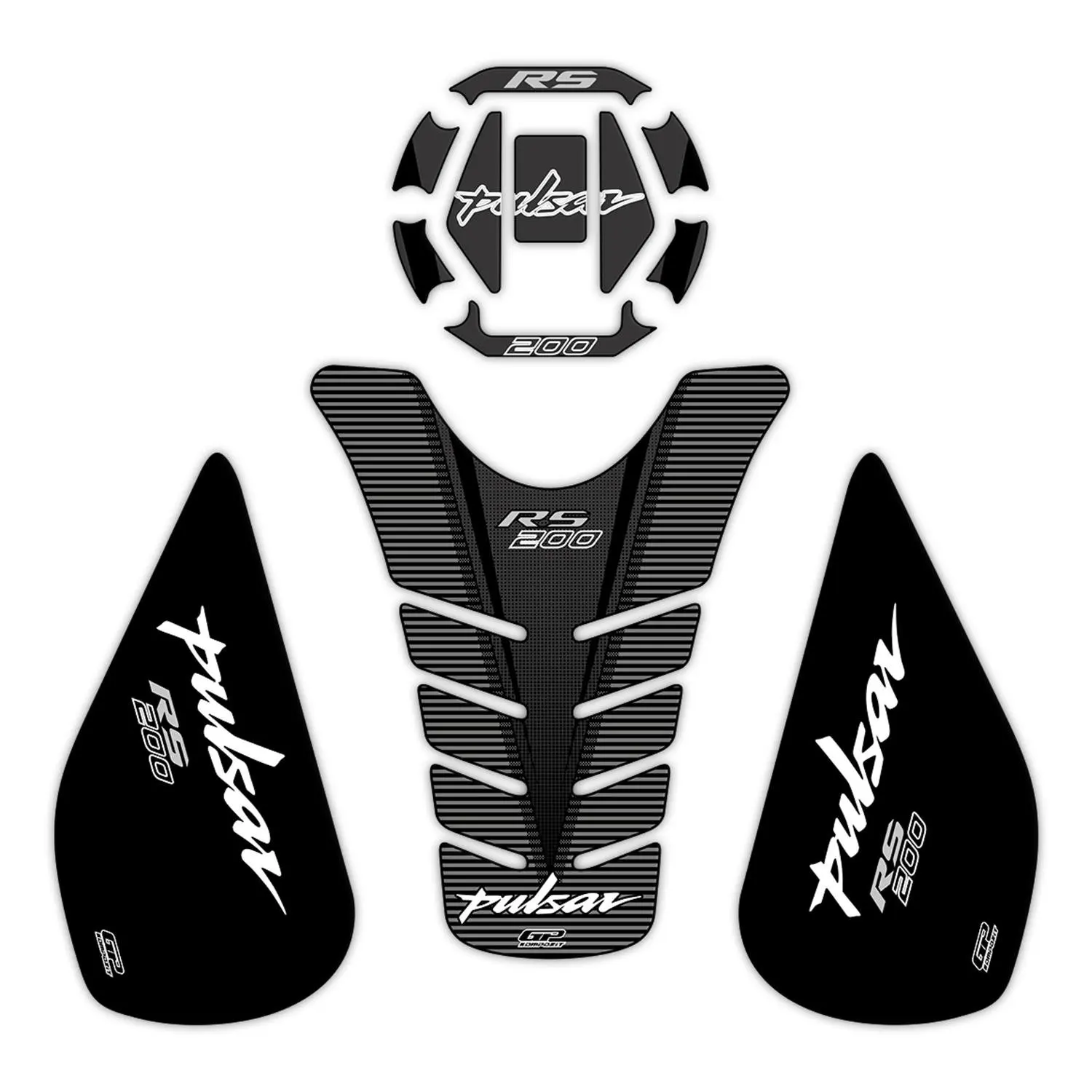 

GP Composite For RS 200 2015-2020 Compatible Tank Pad Set Black