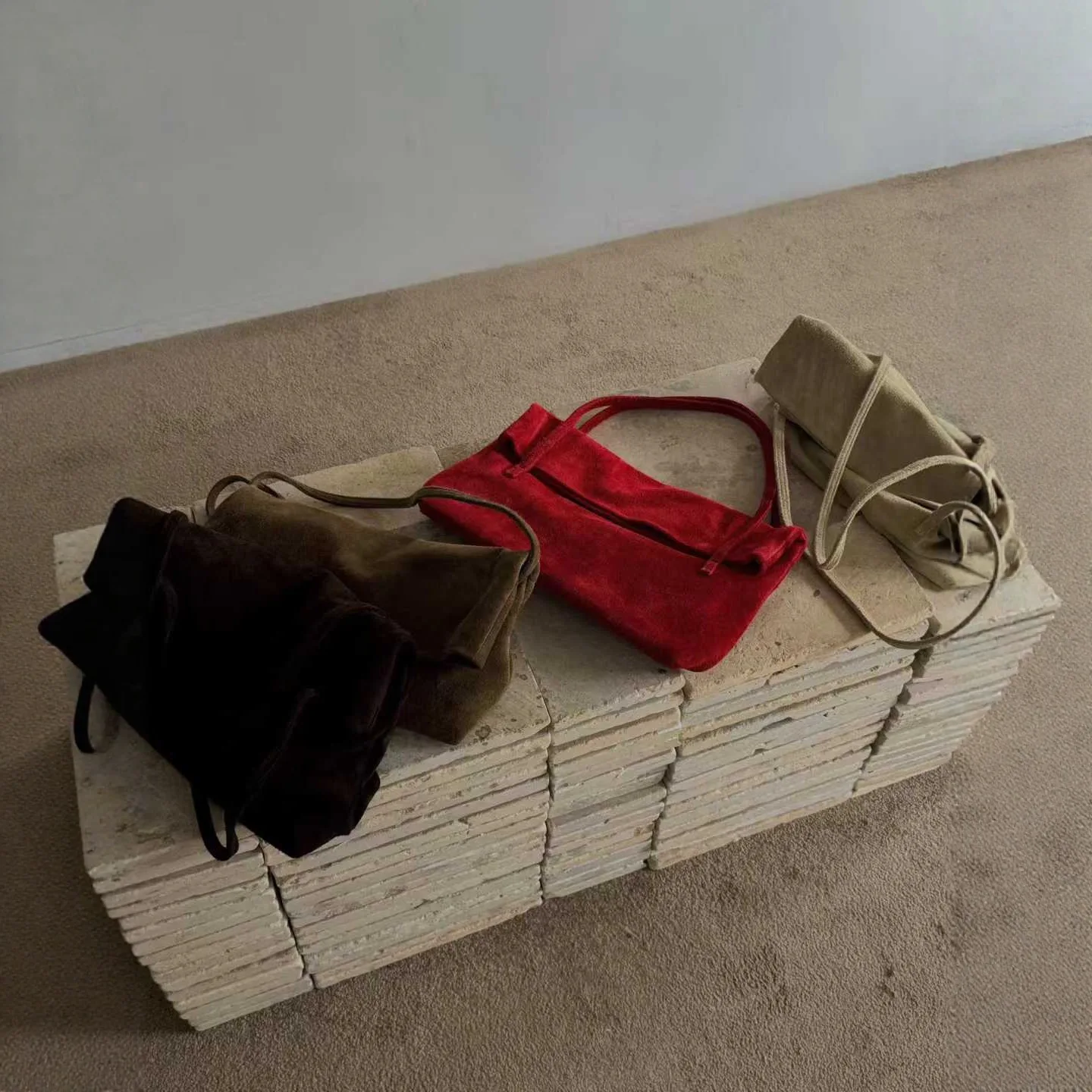 Genuine Leather Suede Tote Bag For Women Luxury Designer Handbag And Purse 2026 New In Vintage Large Capacity Underarm Shoulder