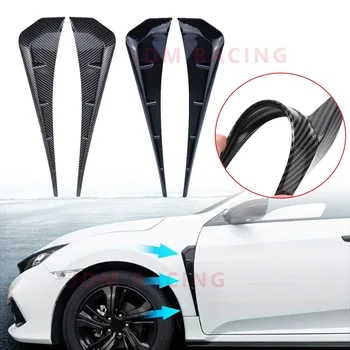 2 Pcs Universal Car Fender Side Vents ABS Spoiler Fender Decorative Stickers Car Side Fender Vent Air Wing Cover Trim Accessorie 1