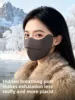Thiened Fce Warmth 3D Stereo Mask Women's High Aesthetic Value Autumn Winter Cycling Face Mask Windproof Coldproof Winte...