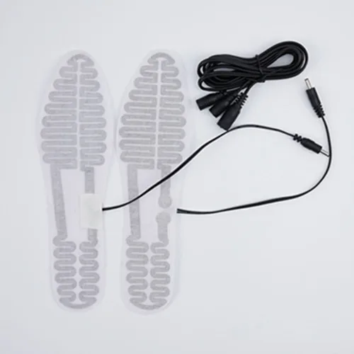 Winter Outdoor Sports Heated Insoles Foot Warmer for Men Women 12V Heated Pad Heating Insoles Sheet Film Socks