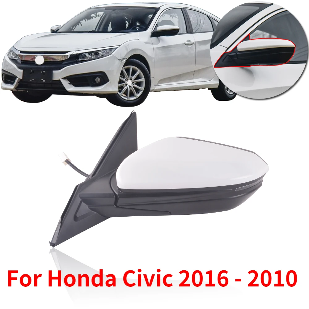 Capqx 3/5/7pin For Civic 2016 2017 2018 2019 2010 Outside Rearview