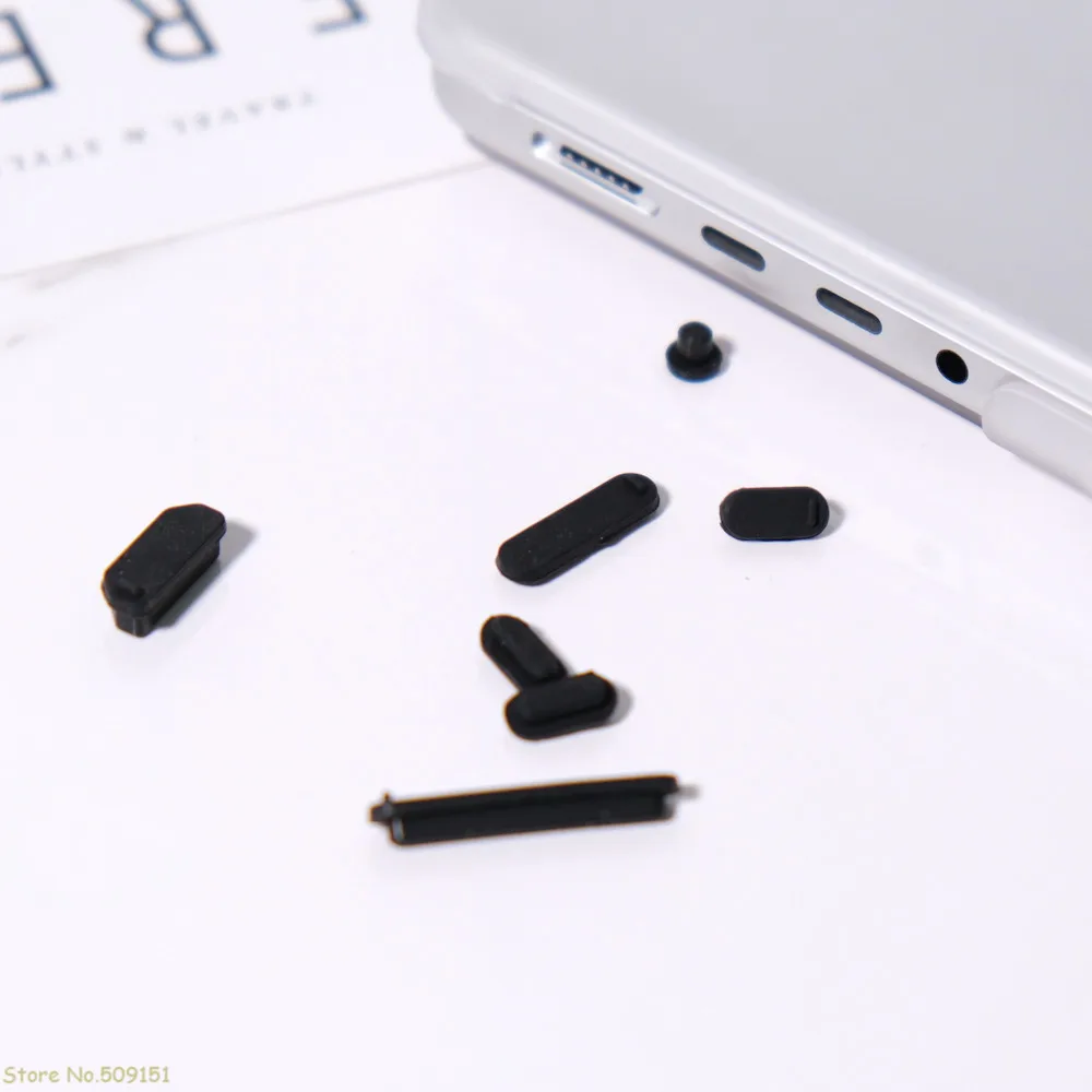 Silicone Anti Dust Plug Cover USB Ports MacBook Pro 14 16 inch A2442 A2485 Laptop Dustproof Interface Cover