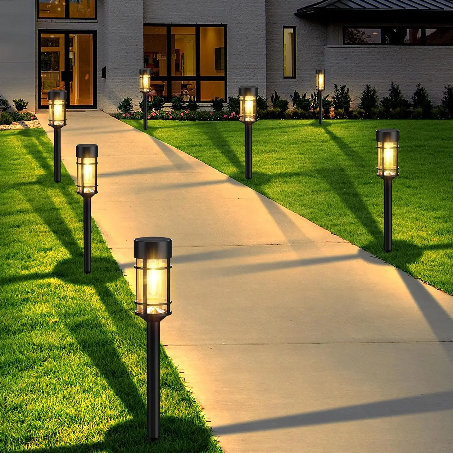 Solar Pathway Lights LED Solar Lights Outdoor Waterproof Garden Light outdoor IP65 Lamp Super Bright Spotlight