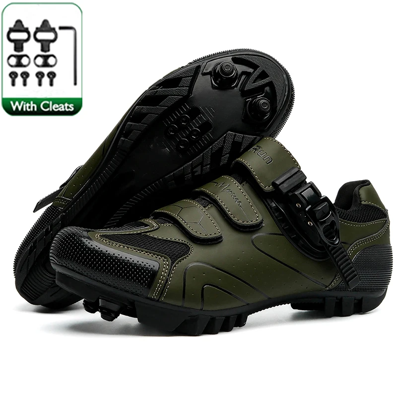Neutral MTB Cycling Shoes, Compatible With Pelaton Road Cycling Shoes, Men's Cycling Sports Shoes, Reflective Strip Design 3