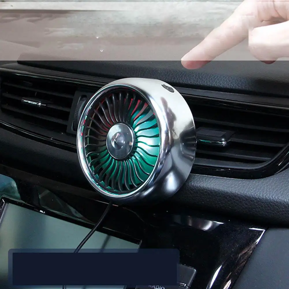 12V Electric Car Fan 360 Degree Rotatable 3 Speed Dual Head Car Auto Cooling Air Circulator Fan For Car Office Dropshipping